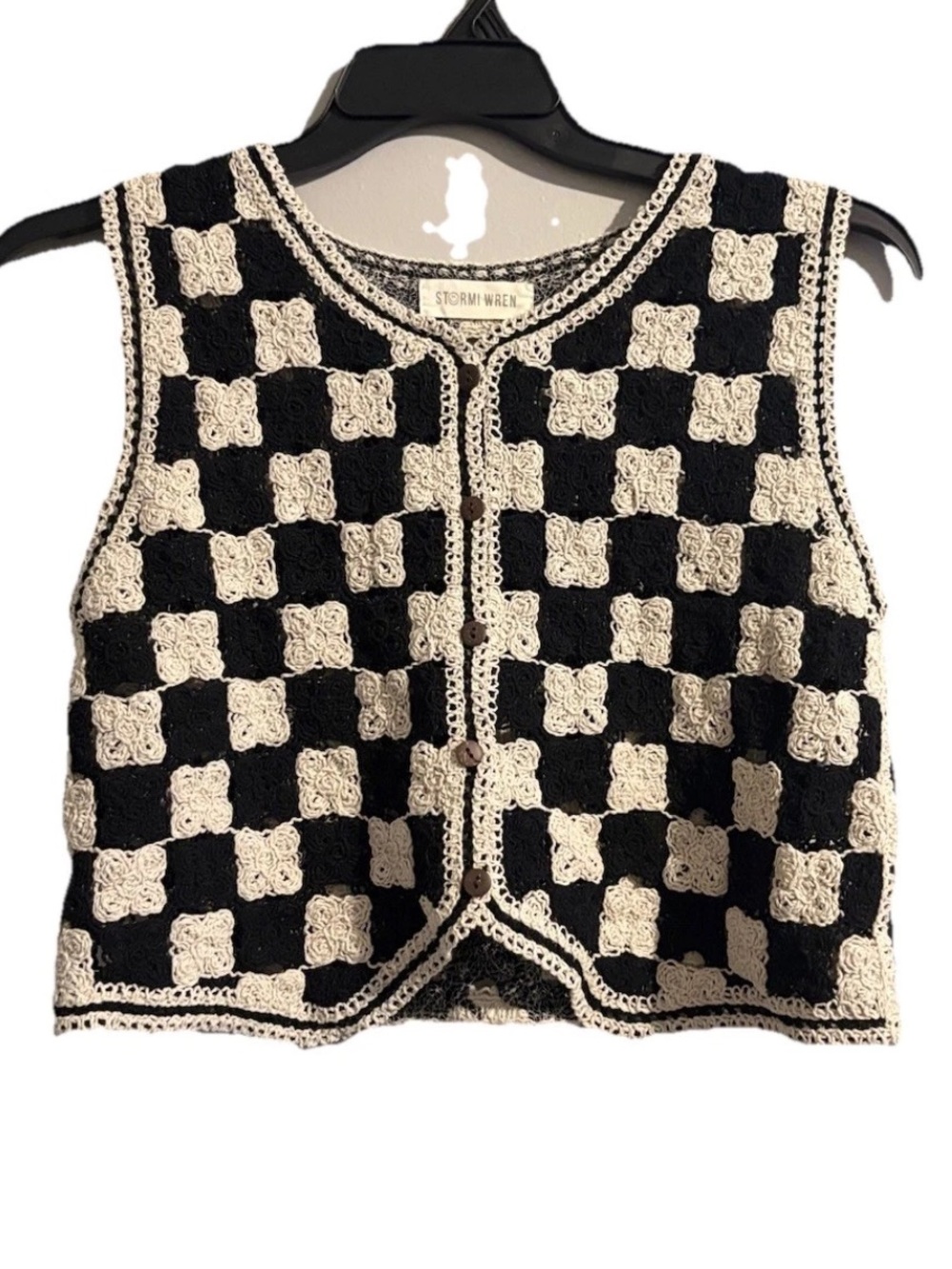 Stormi Wren Crochet Vest
Women's Black Cream
Checkerboard Button Up